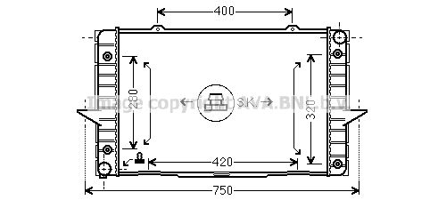 AVA QUALITY COOLING Radiaator,mootorijahutus VO2093